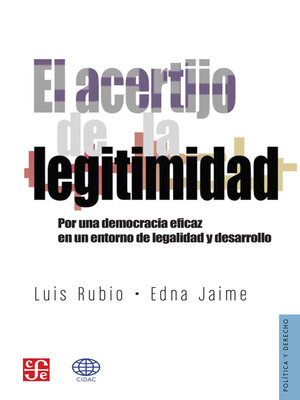 cover image of El acertijo de la legitimidad